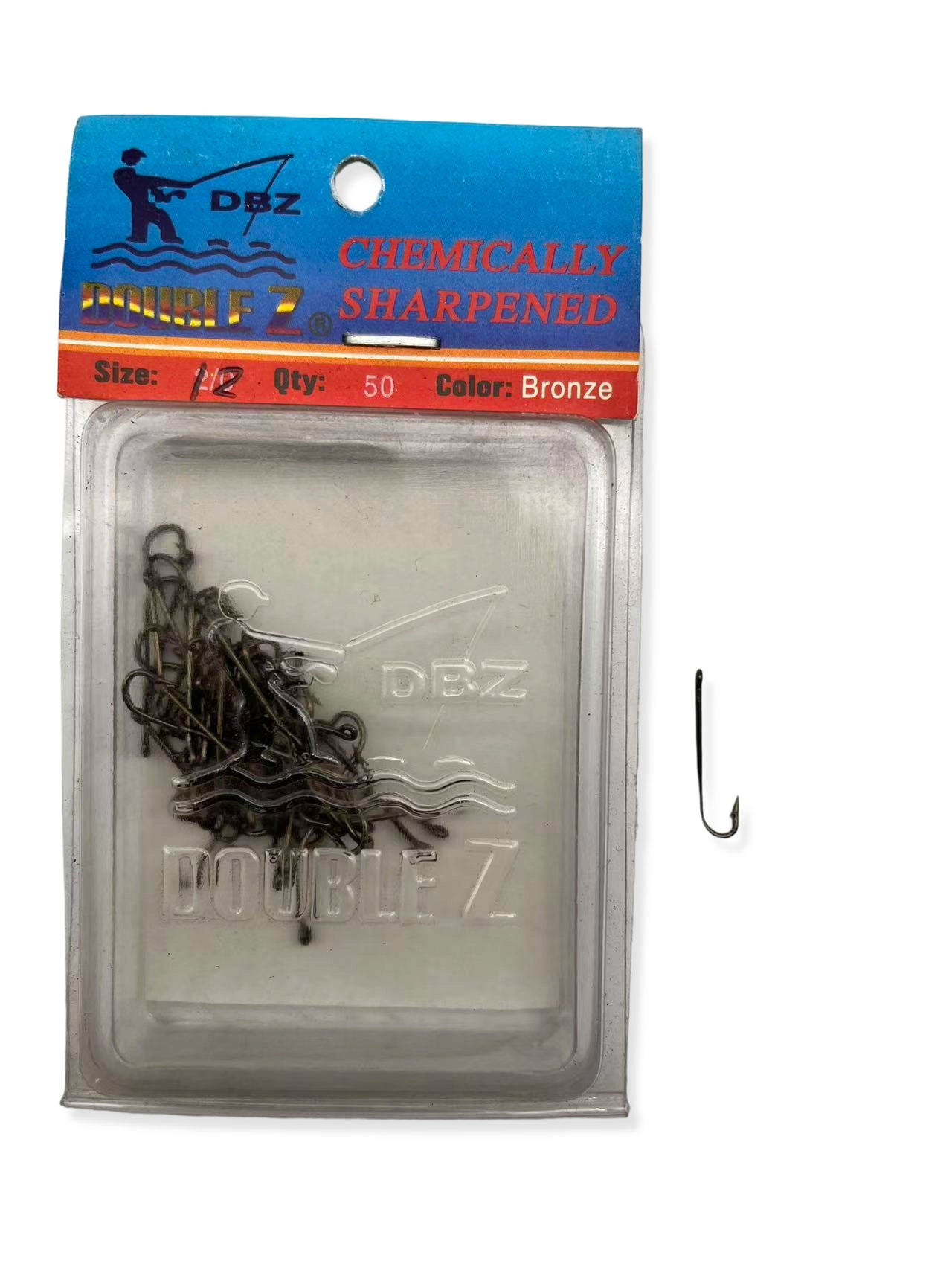 Double Z Chemically Sharpened Long Shank Hooks
